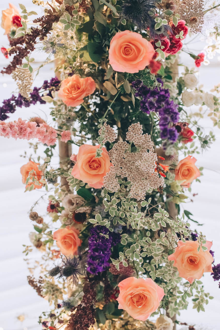 A delicate and detailed floral design by Artem Florum for a wedding in Plymouth. How to find your best wedding florist in Plymouth.