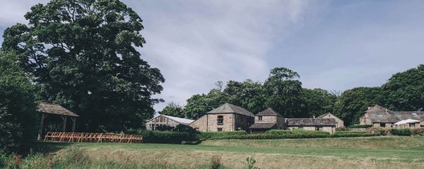 A sweeping view of the charming and rustic wedding venue, Trevenna Cornwall, a preferred wedding venue of Artem Florum.